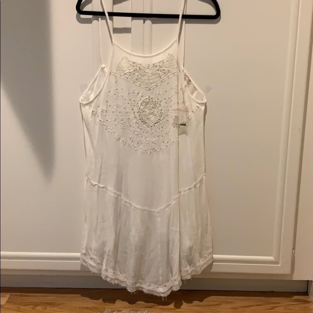 Super cute white slip dress by free people